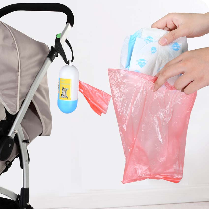 Baby Diapers Abandoned Bags Rubbish Case Pet Garbage Babies Nappy Bag