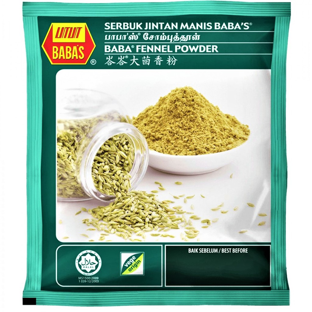 BABA’S Fennel (Jintan Manis) Powder 70G Shopee Malaysia