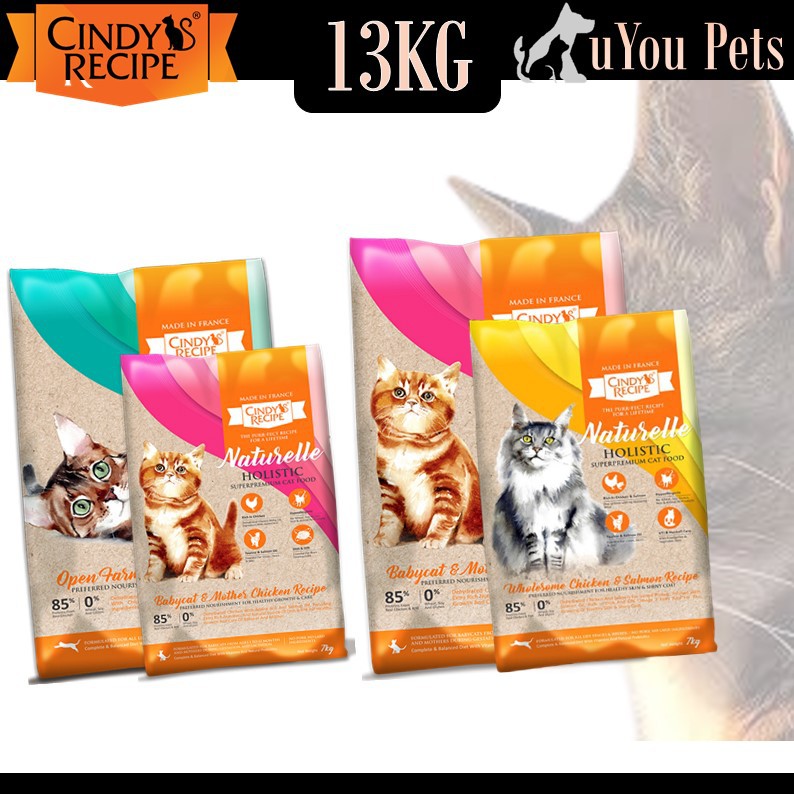 Cindy's Recipe Naturelle Holistic Superpremium Cat Dry Food 13kg