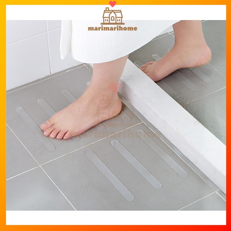5pcs Anti Slip Bath Grip Stickers Strips Flooring Safety Tape Bathroom