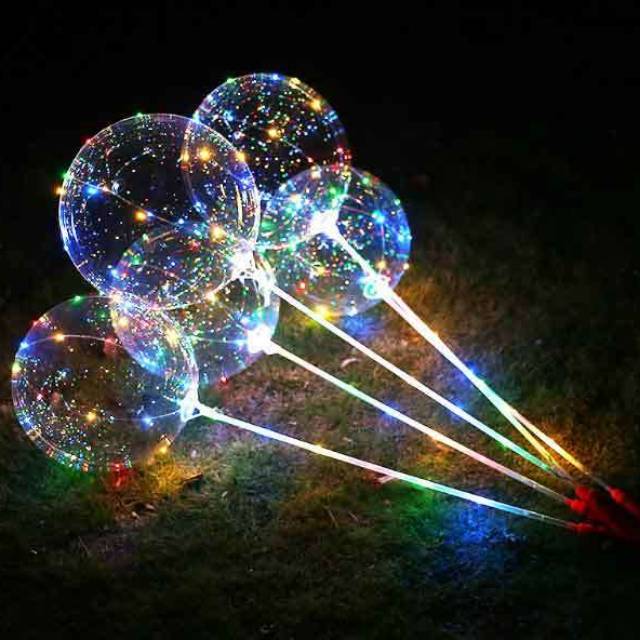Pvc TRANSPARANT LED Balloon / LED LIGHT UP BOBO / LED Balloon SET