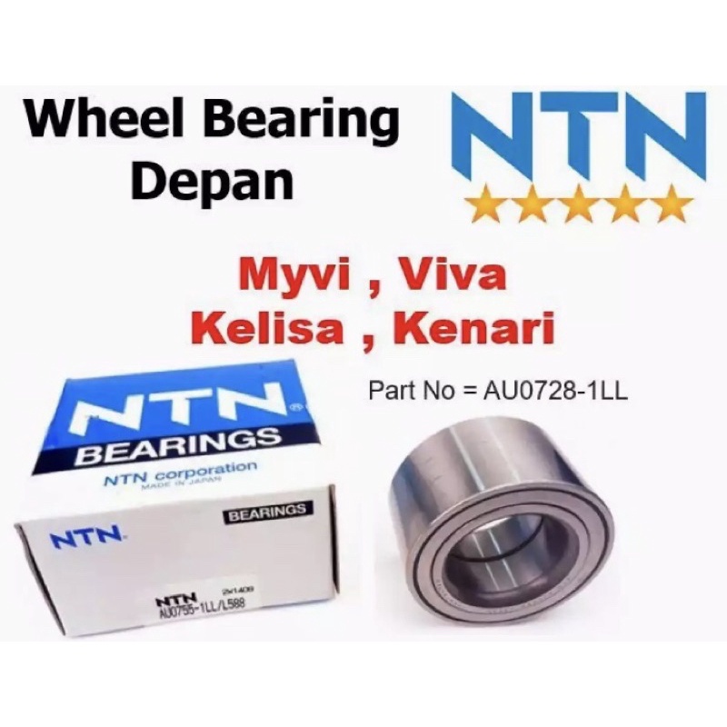 Perodua Viva, Kelisa, Kenari,Myvi 1.0=1.3 front wheel bearing Shopee