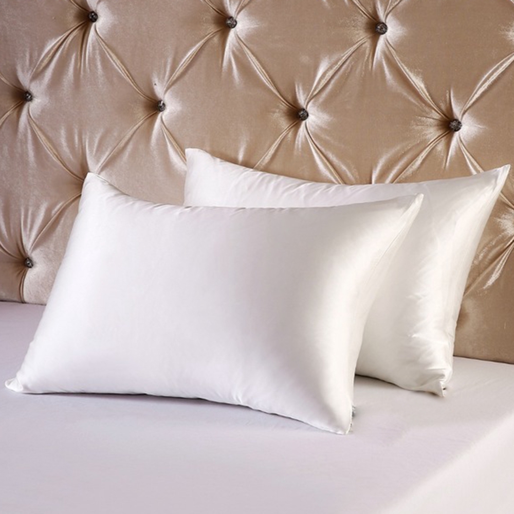 1pcs Soft 100 Mulberry Pure Silk Pillowcase Covers Queen Standard