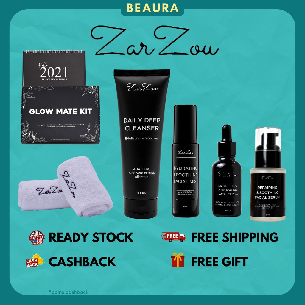𝗭𝗔𝗥𝗭𝗢𝗨 Cleanser Brightening Serum (𝐁𝐇𝐒) ZARZOU REPAIRING SERUM (𝐑𝐒𝐒