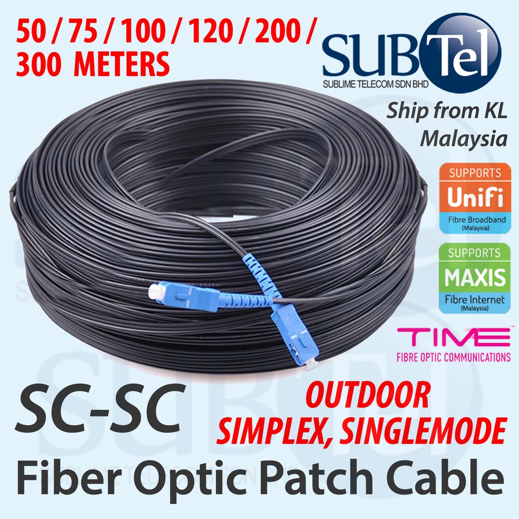 SCSC Armored Fiber Drop Cable Single Mode Patch Cord 9/125 Optical
