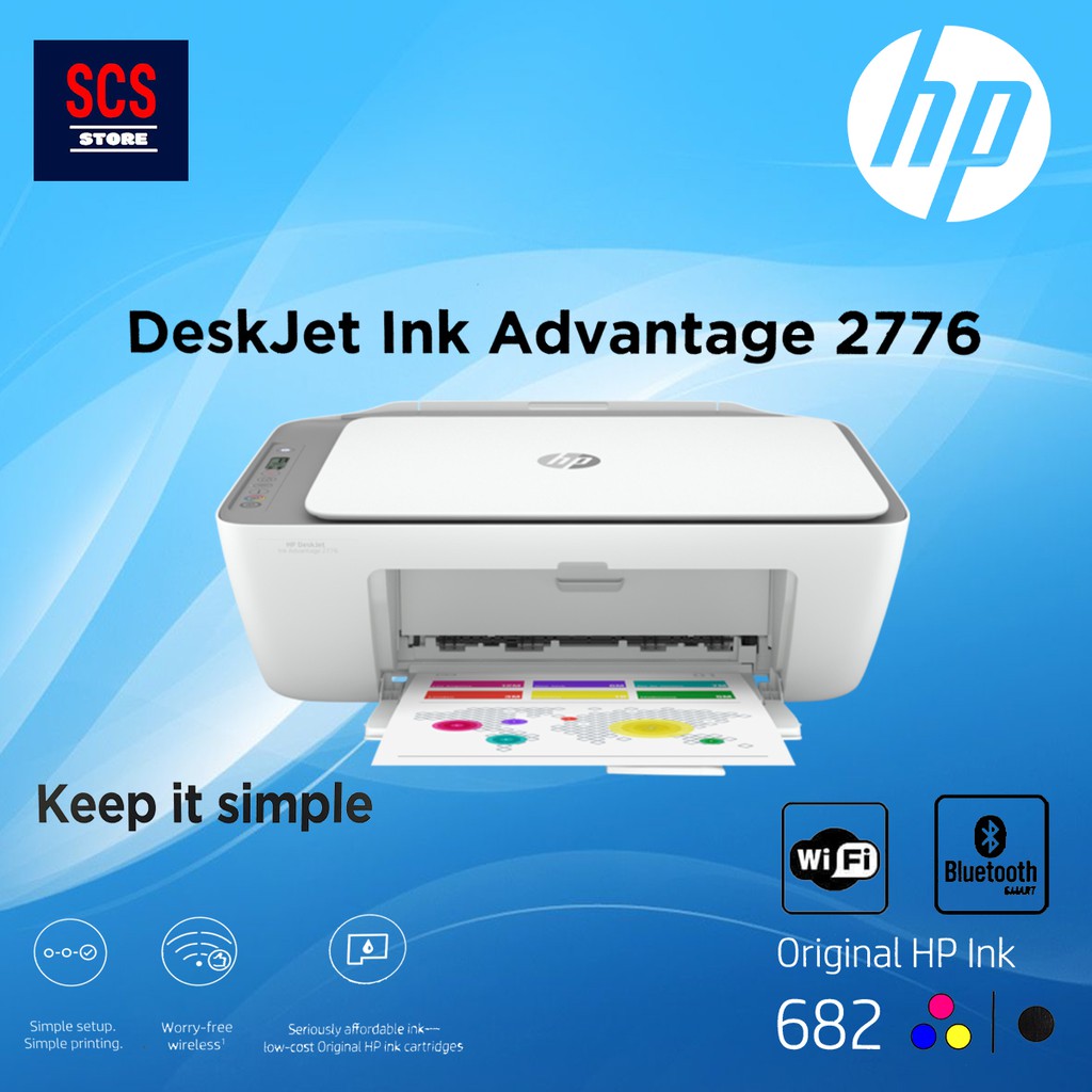 HP DeskJet 2776 Ink Advantage AllinOne Printer Shopee Malaysia