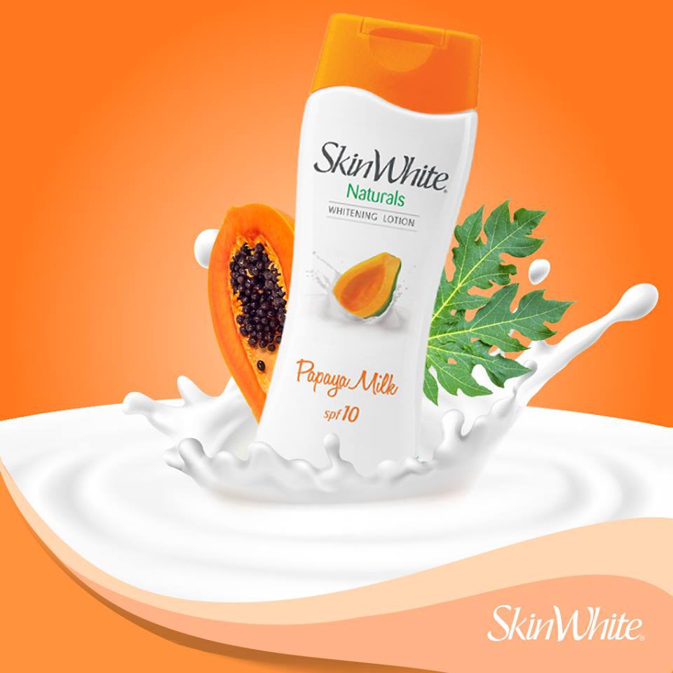 Skin White Papaya Milk Whitening Lotion SPF 10 100ml. / 200ml. Shopee