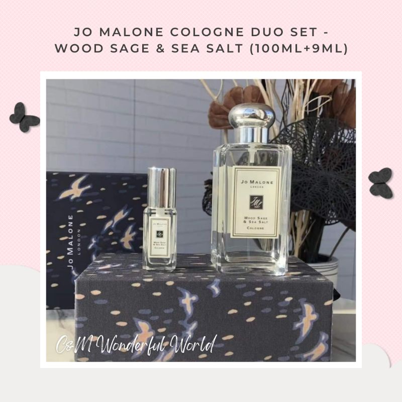Jo Malone Cologne Duo Set Wood Sage & Sea Salt (100ML+9ML) Perfume