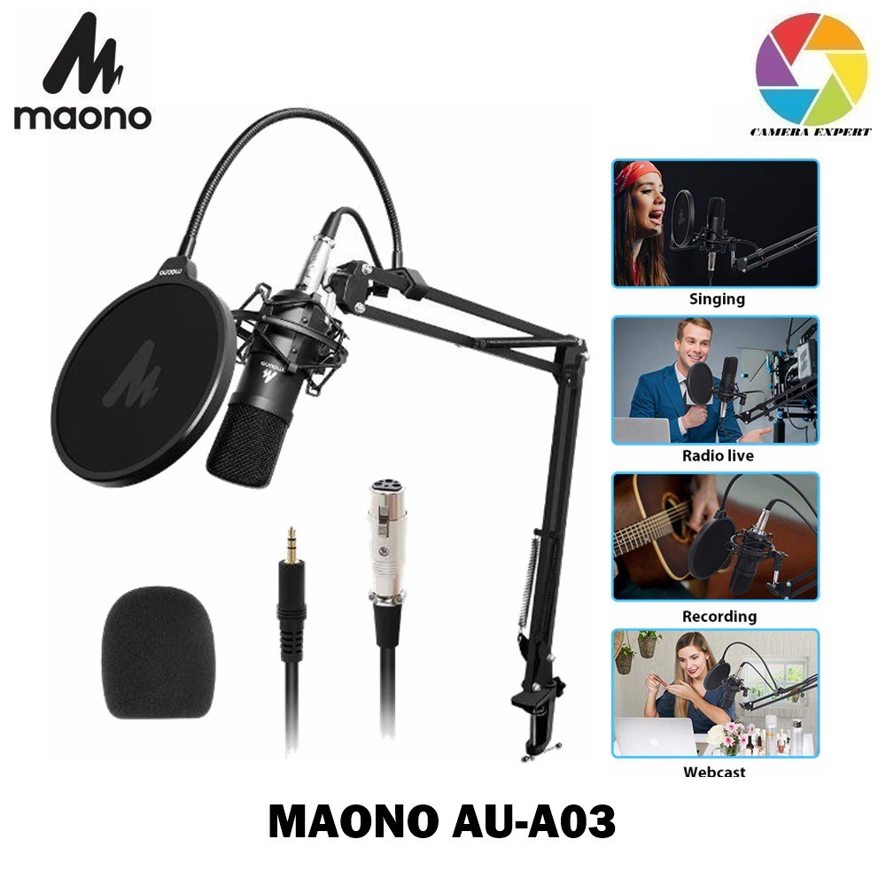 MAONO AUA03 / AU A03 Condenser Microphone Professional Podcast Studio