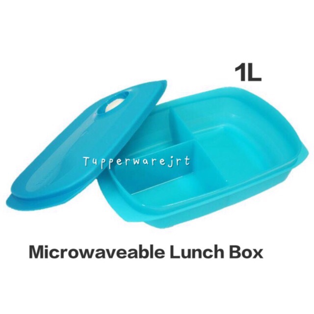Tupperware Microwaveable Reheatable Divided Lunch Box 1L Shopee Malaysia