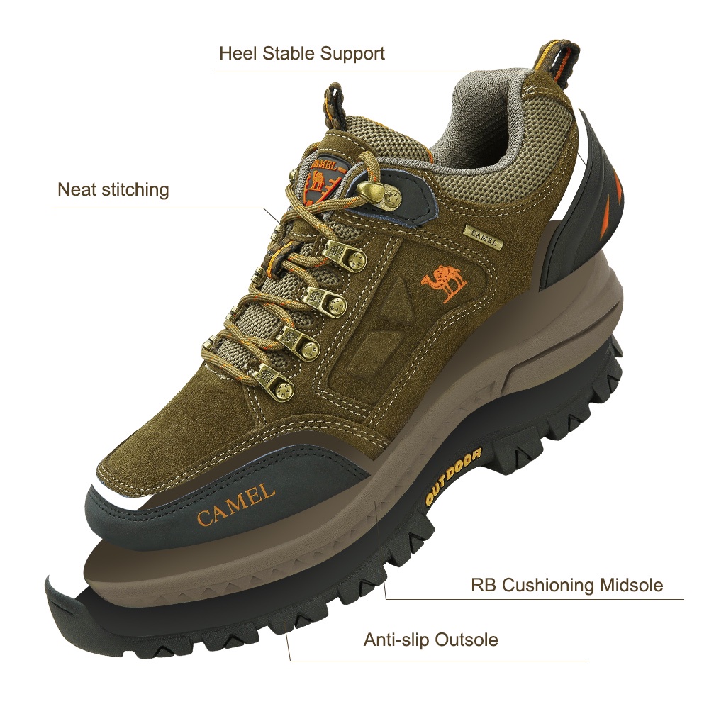 CAMEL outdoor hiking shoes men's breathable waterproof nonslip hiking