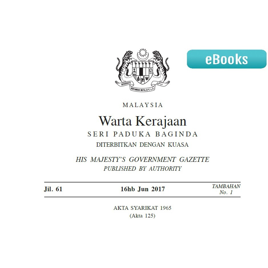 21 environmental quality act 1974. Akta Syarikat 1965 Akta 125 Pdf Lertyi