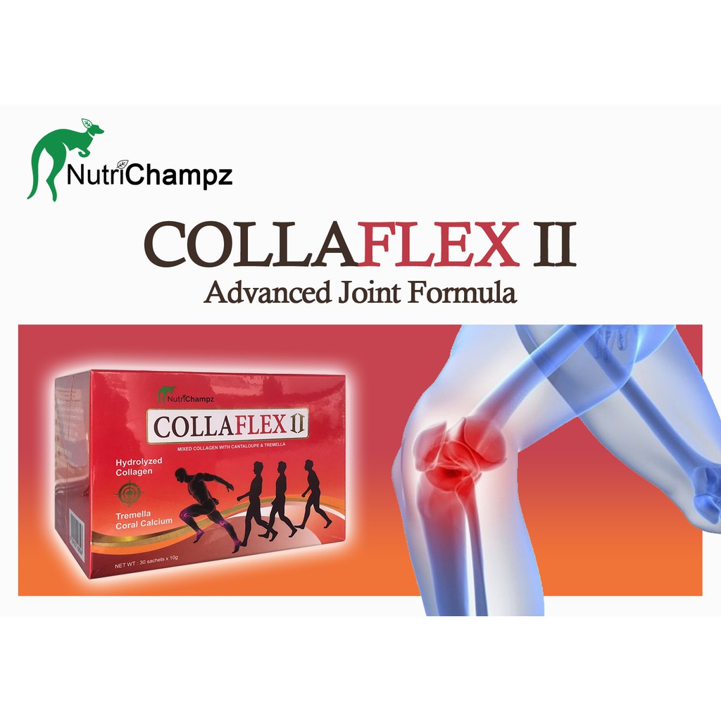 NutriChampz CollaFlex II Mixed Hydrolyzed Collagen (30 sachet) for