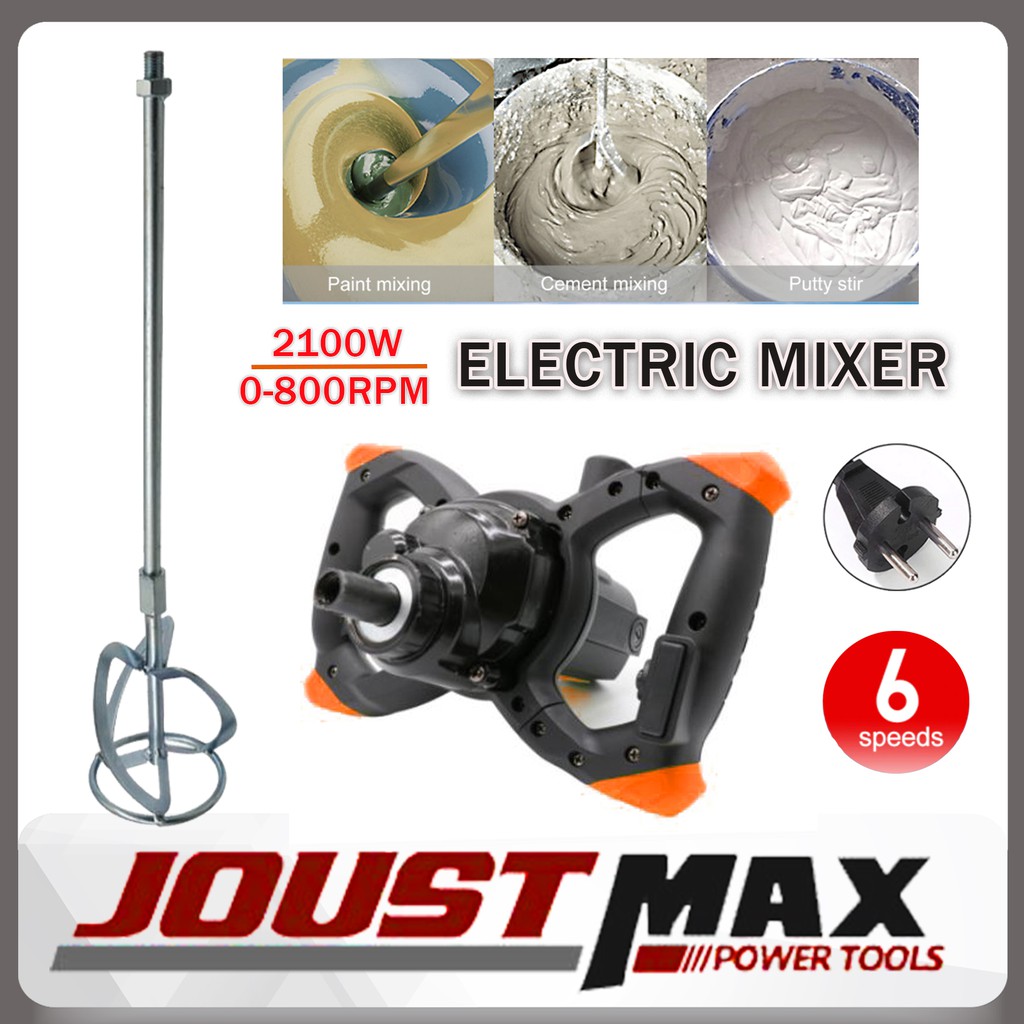 FX6116 FOX 2100W Handheld Electric Cement Concrete Paint Mixer Mortar
