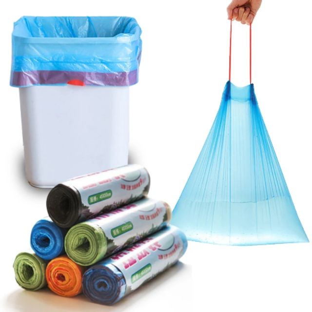 Garbage Bag Kitchen Garbage Bags Office Bathroom Garbage Bags with Rope