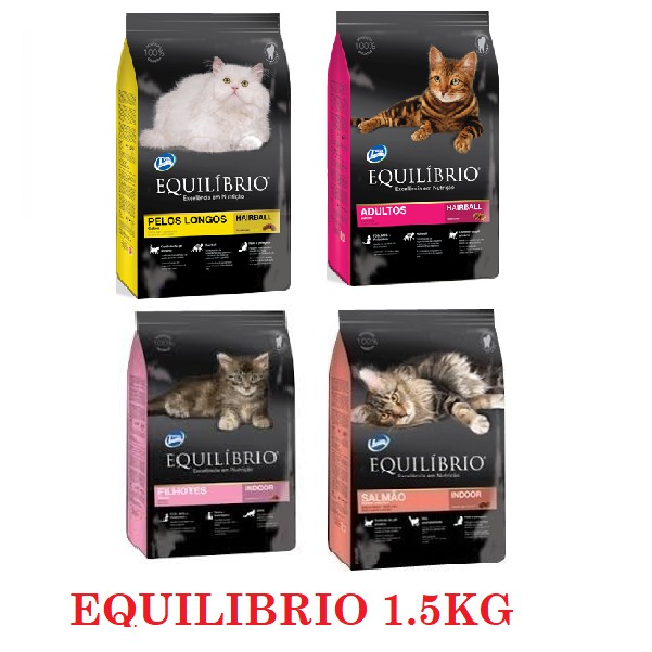 EQUILIBRIO CAT FOOD 1.5KG(KITTEN/ADULT/SALMON/LONG HAIR) Shopee Malaysia