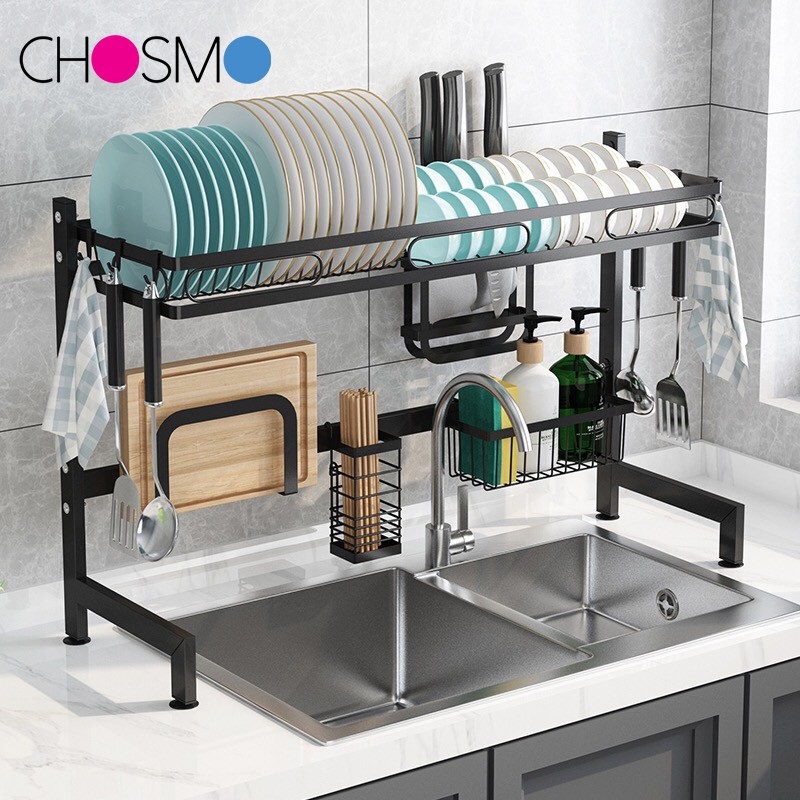 Stainless Steel Dish Rack Kitchen Rack Rak Pinggan Mangkuk Dish Drainer