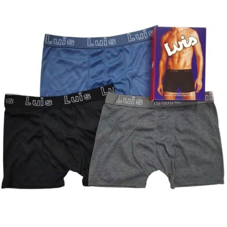 boxer lelaki Luis Men Boxer Underwear 3pcs BOXERS MAN / Seluar Boxer