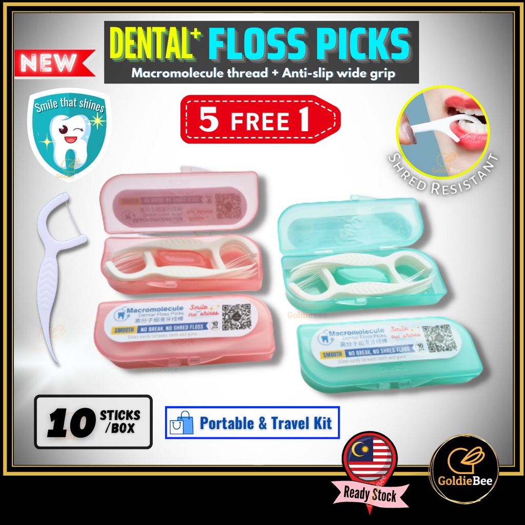 Portable 10PCS/Box Dental Floss Toothpick Disposable Dental Floss Picks