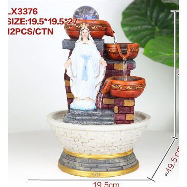 CHRISTIAN WATER FOUNTAIN LX3376 TABLE TOP WATER FEATURES DECORATION