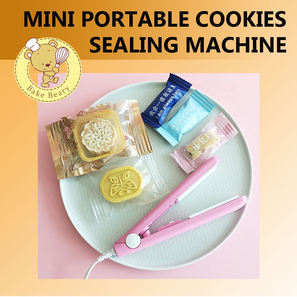 Plastic Bag Sealer / Small Mini Portable Cookies Sealer Sealing Machine Snack Pastry Packaging