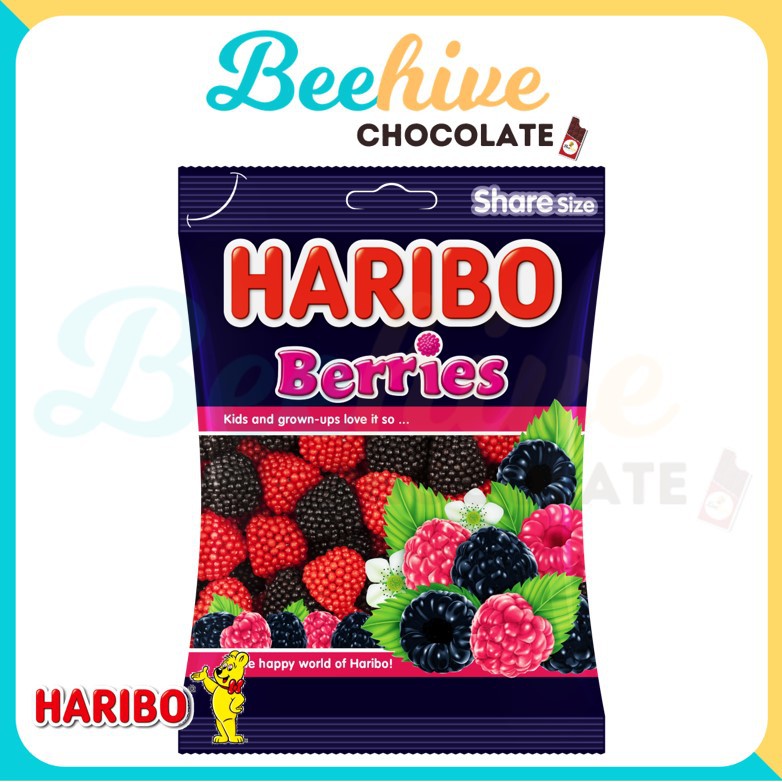 Haribo Berries Gummy Candy 80g Shopee Malaysia