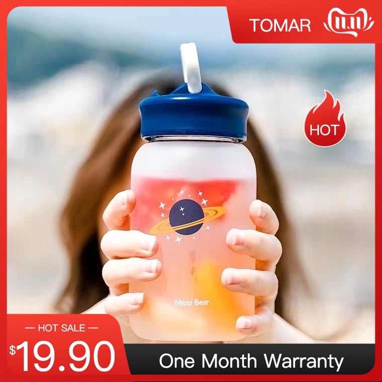 ️New Specials ️460ml Tik Tok Phone Holder Frosted Water Glass Cup