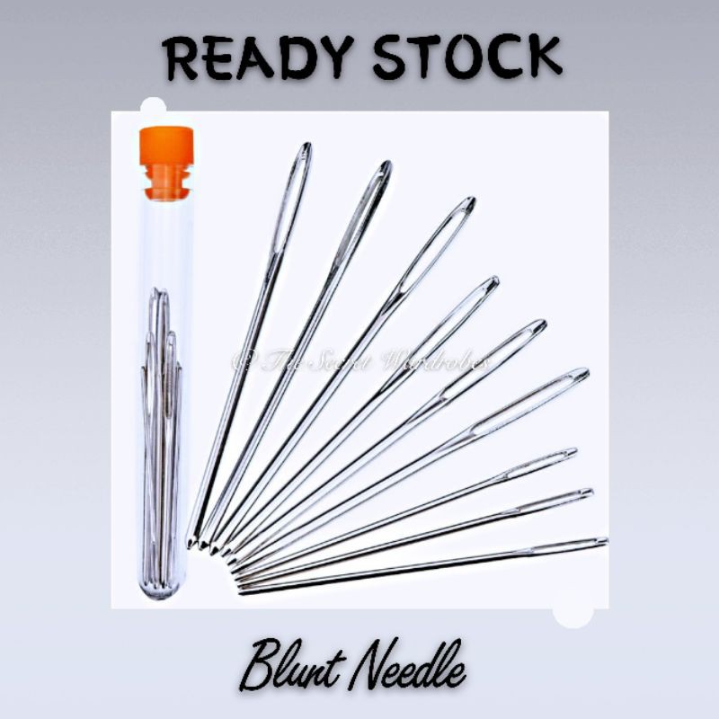 [Ready Stock] 9pcs Blunt Needle Set / Tapestry Needle / Crochet Needle