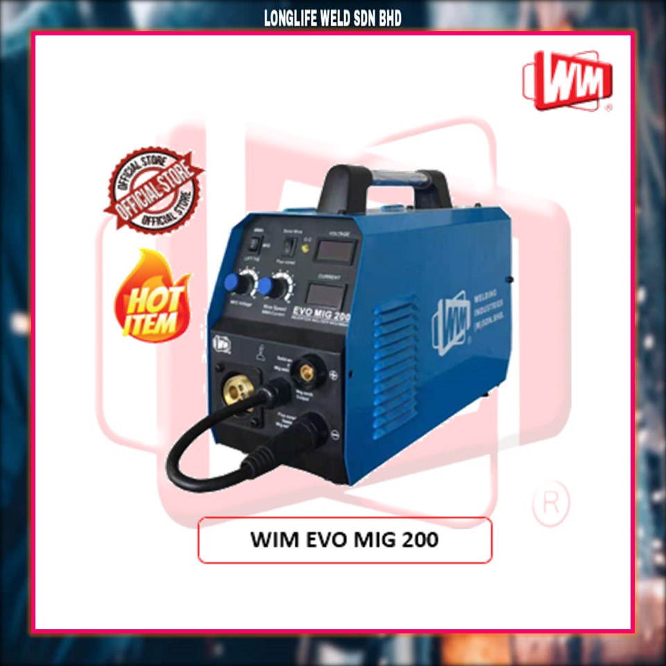 WIM WELDING MACHINE EVO MIG 200 C/W STANDARD ACCESSORIES. Shopee Malaysia