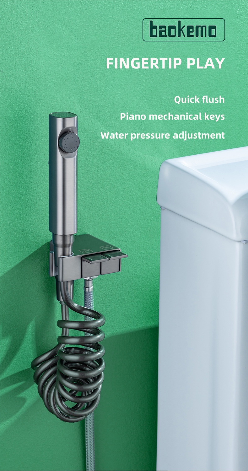 Baokemo Brass Bathroom Bidet Sprayer Set Sanitary Flusher Toilet