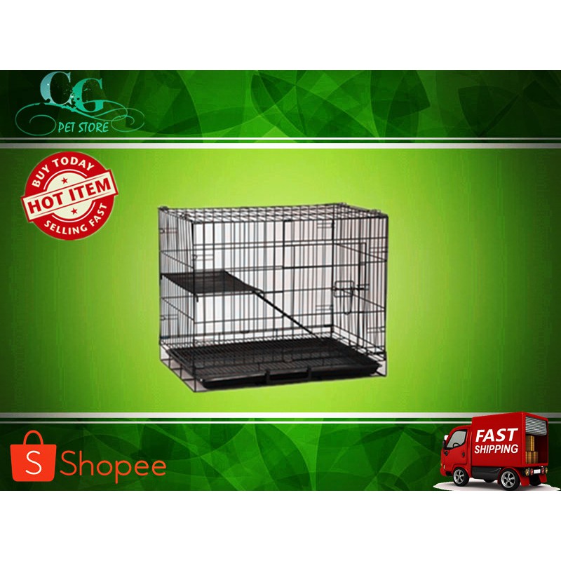 Cat Cage Pet Cage 2FT/ Sangkar Kucing 1 Tingkat (Single Layer) Shopee