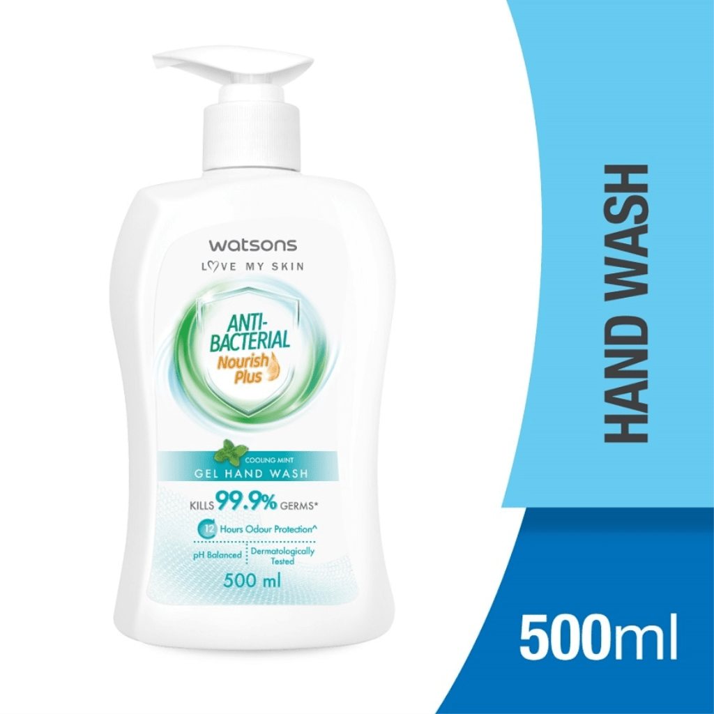 WATSONS Cooling Mint Antibacterial Gel Hand Wash 500ML Shopee Malaysia