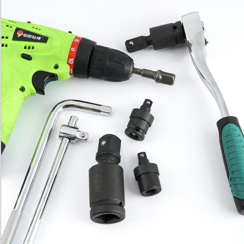 3/8 Inch Adjustable Wrench Ratchet Spanner Socket Adapter for Hard to