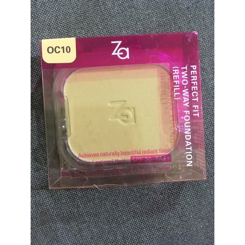ZA perfect fit powder foundation refill PO20/ OC00 made in Taiwan