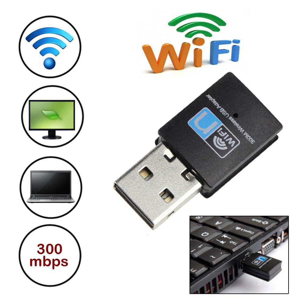 300Mbps Mini USB Wifi Wireless Adapter 802.11 B/G/N