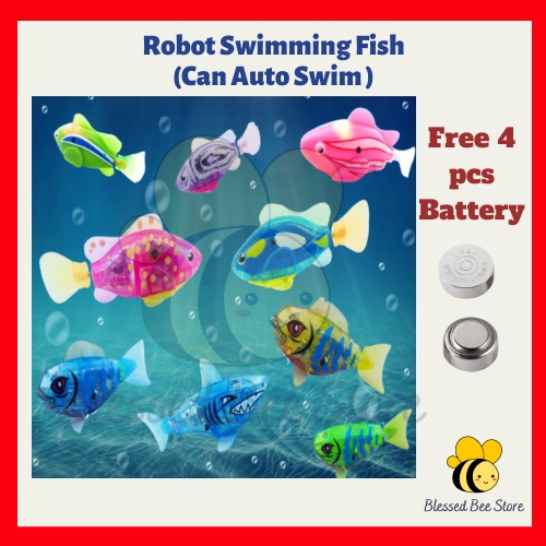 Baby Bath Toy Robot Fish Water Activated Fish Swimming Fish Toy Kids
