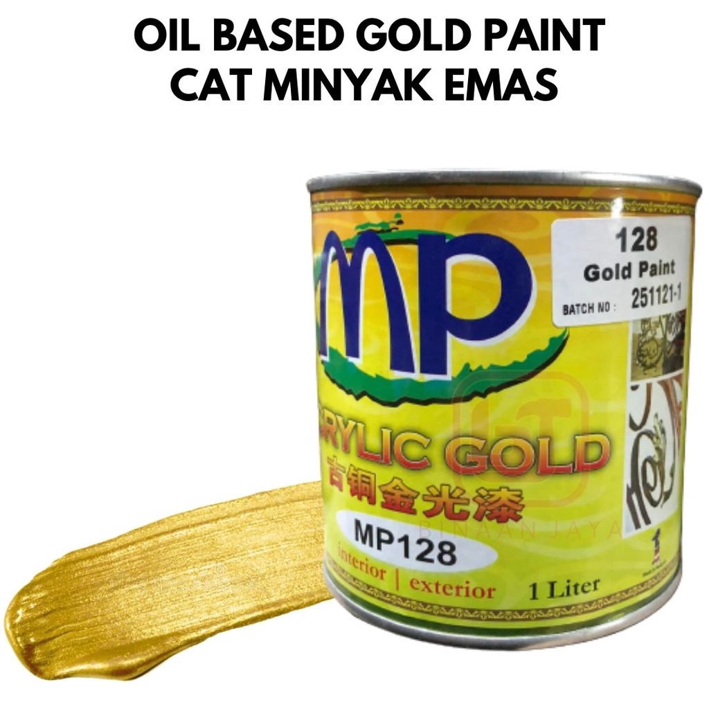 BJ Oil Based Gold Paint 900gms Shopee Malaysia