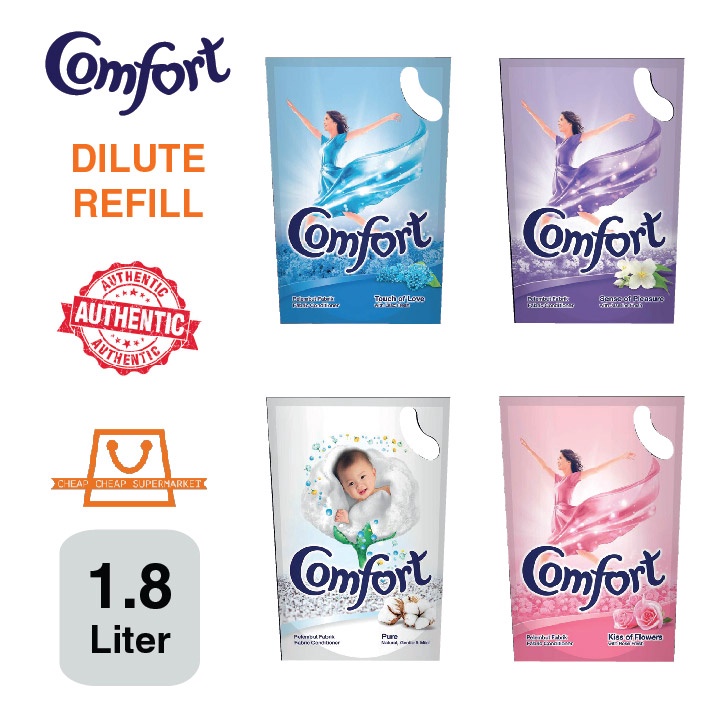 Comfort Dilute Fabric Softener Refill 1.8L Shopee Malaysia