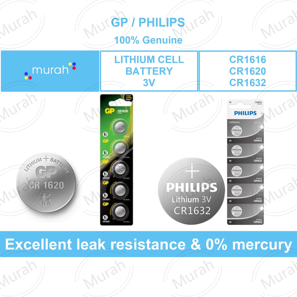 [Authorised Reseller]Battery CR1616 Battery CR1620 Battery CR1632