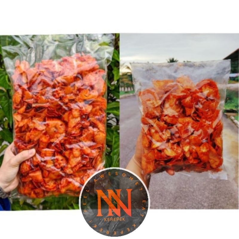kerepek ubi pedas basah