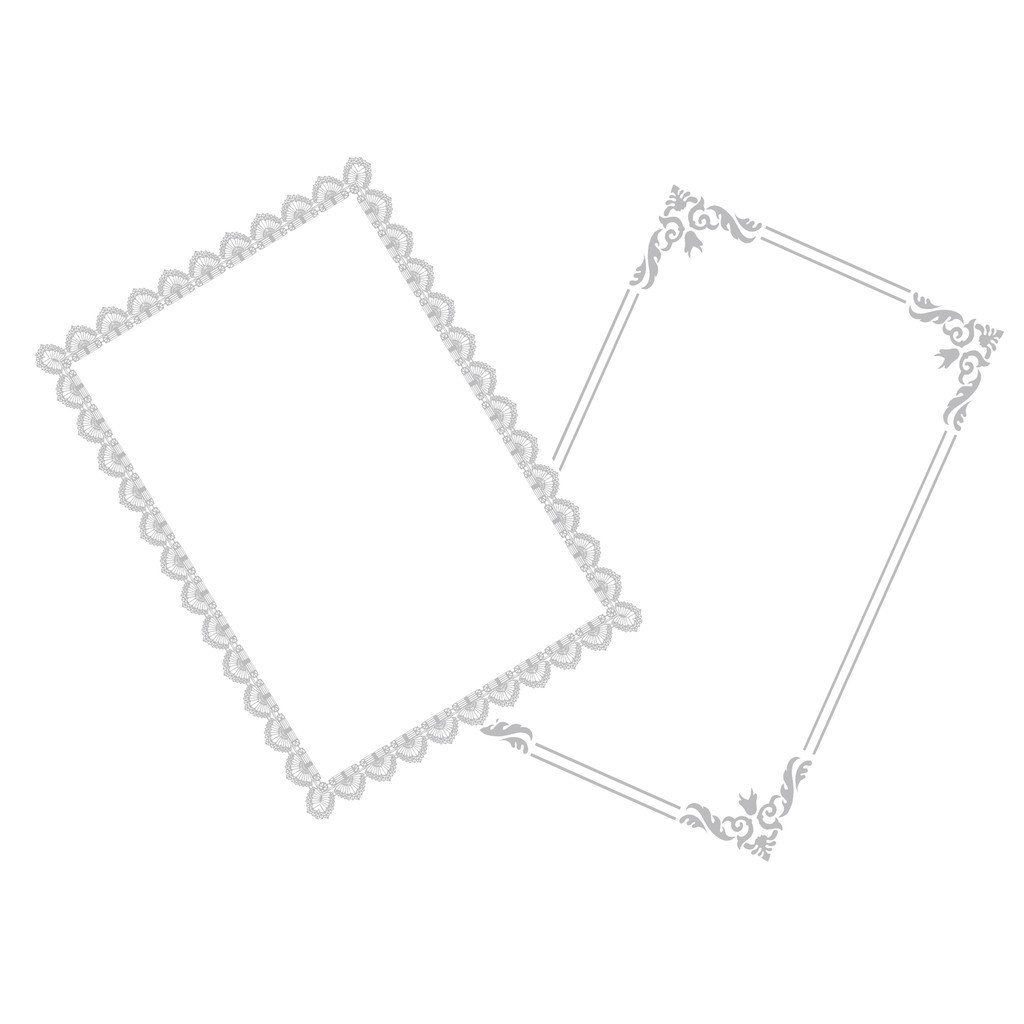 Kertas Sijil / White Certificate Paper with Silver offset printing