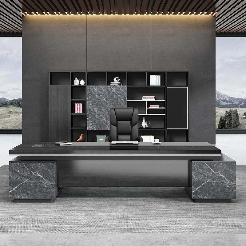 Office desk and chair combination boss desk supervisor president