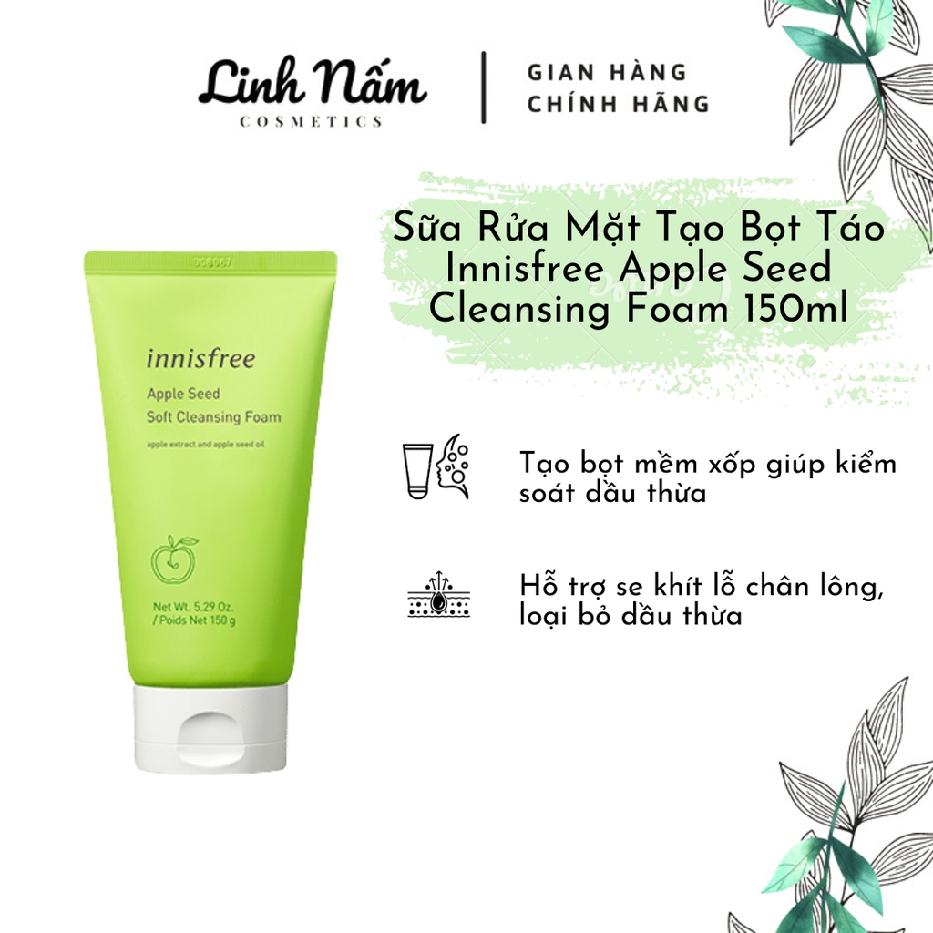 Innisfree Apple Seed Cleansing Foam 150ml Shopee Malaysia