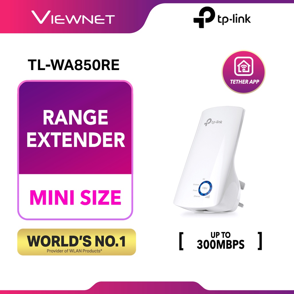 TPLink TLWA850RE/TLWA854RE 300Mbps Wireless Wifi Range Extender