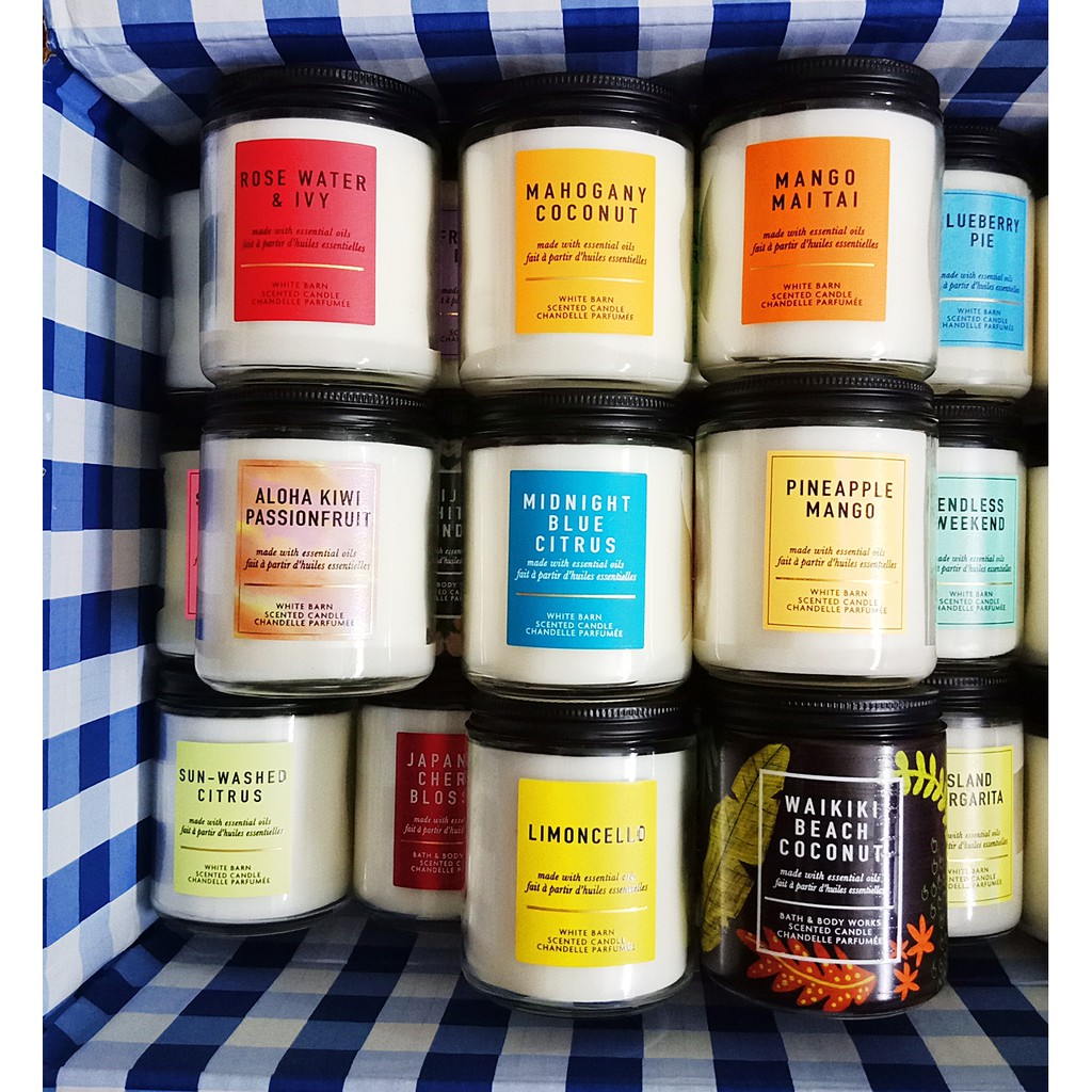 Bath & Body Works Single Wick Scented Candle Lilin Wangi Shopee Malaysia
