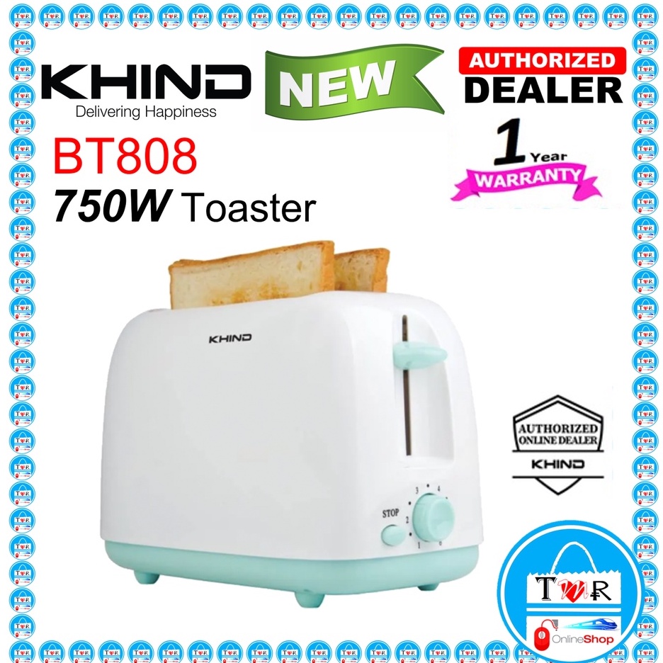 Khind Bread Toaster Midori Series Pembakar Roti BT808 / Elba ETG2770