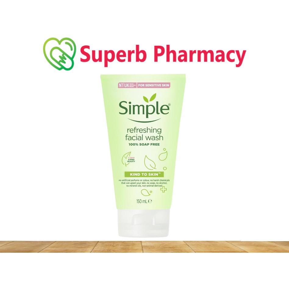 Simple Refreshing Facial Wash Gel 150ml Shopee Malaysia