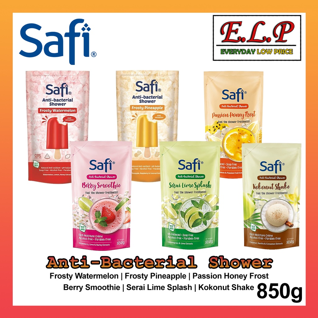 Safi Anti Bacterial Shower Cream Refill Pack (850g) Shopee Malaysia