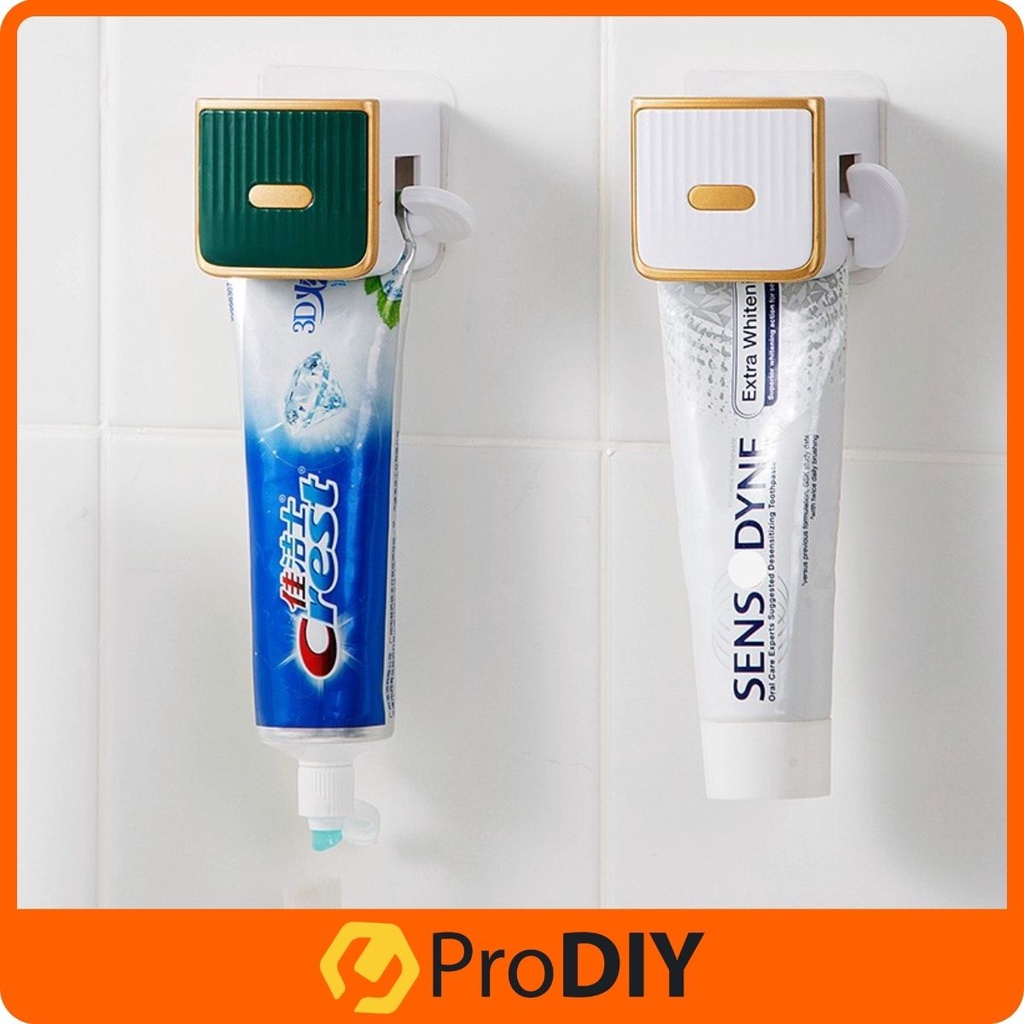 Wall Mounted Toothpaste Squeezer Dispenser Push Tube Roller Rotate