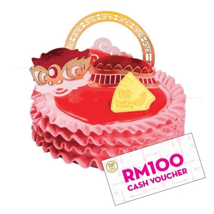 Baskin Robbins Cake Cash Voucher Worth RM 100 [Expiry on 25th June 2020
